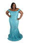 Teal Shimmer Gown