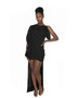 Black mullet gown front ruffle (Special order only)