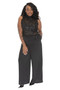 Black and sequin jumpsuit