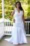 White Satin charmeus gown
