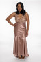Rose gold and sequin gown