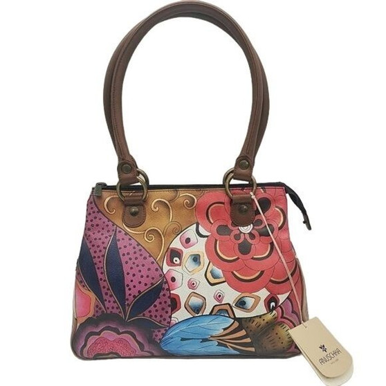 Anuschka Hand Painted Leather Shoulder Bag