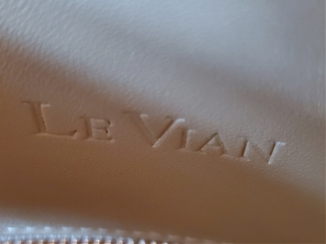 Le Vian Nude/Strawberry Gold Pebbled Leather Liz Crossbody Bag 