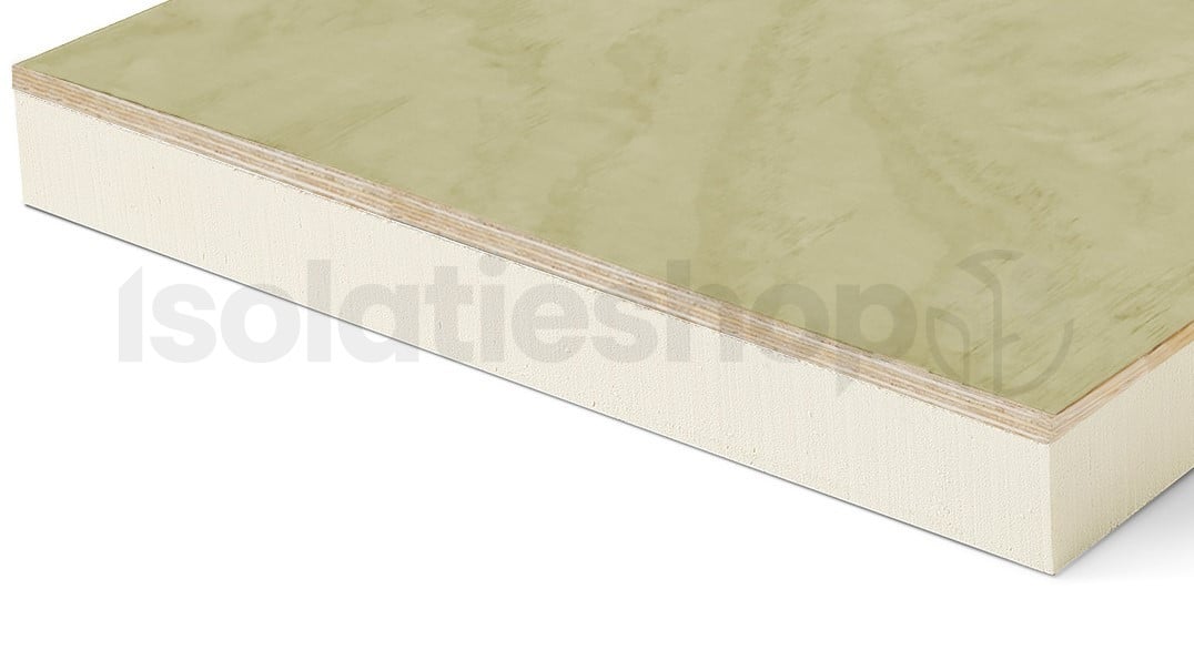 Polyuréthane (PIR) expansée + Sous-couche Bio 1200x600x40+18 mm Rd : 1,81 (= 0,72 m²)