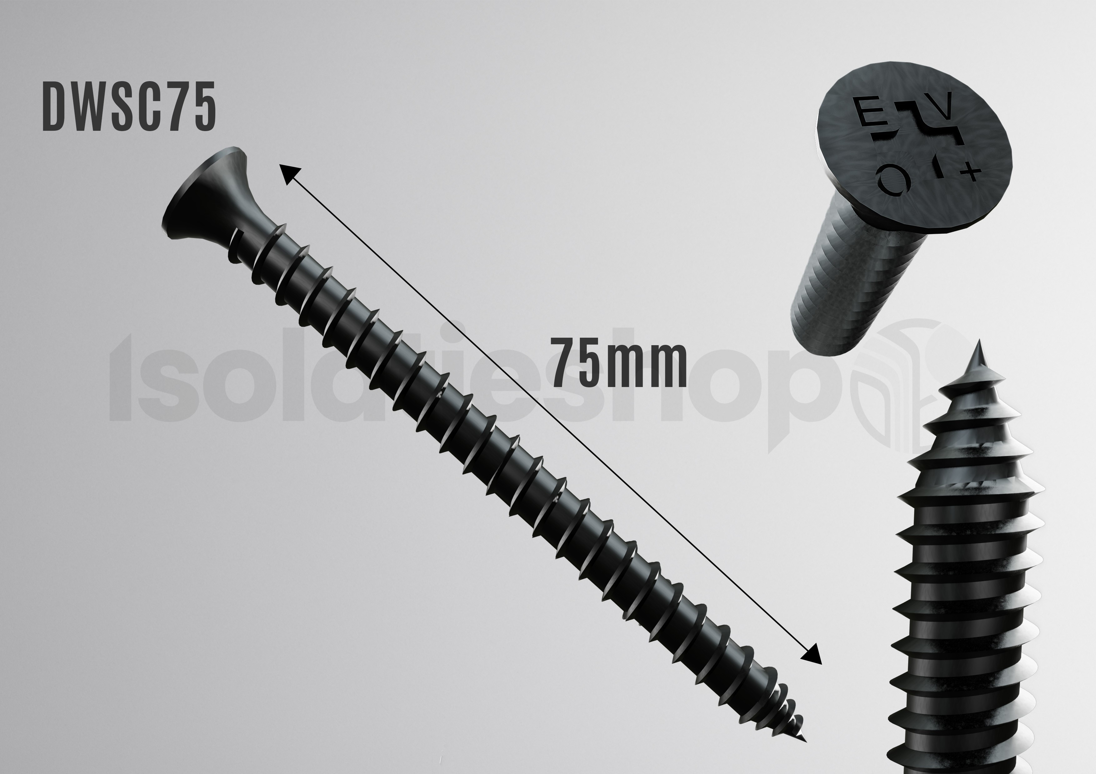 Gipsplaatschroeven PH2 4,2X75mm 200st.