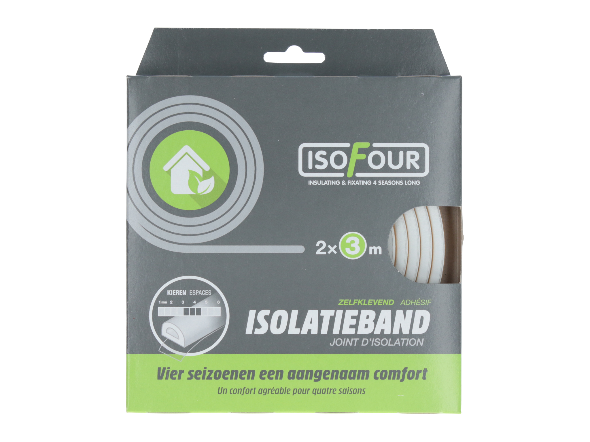 Bande d'étanchéité blanche Isofour D autocollante 2x3m