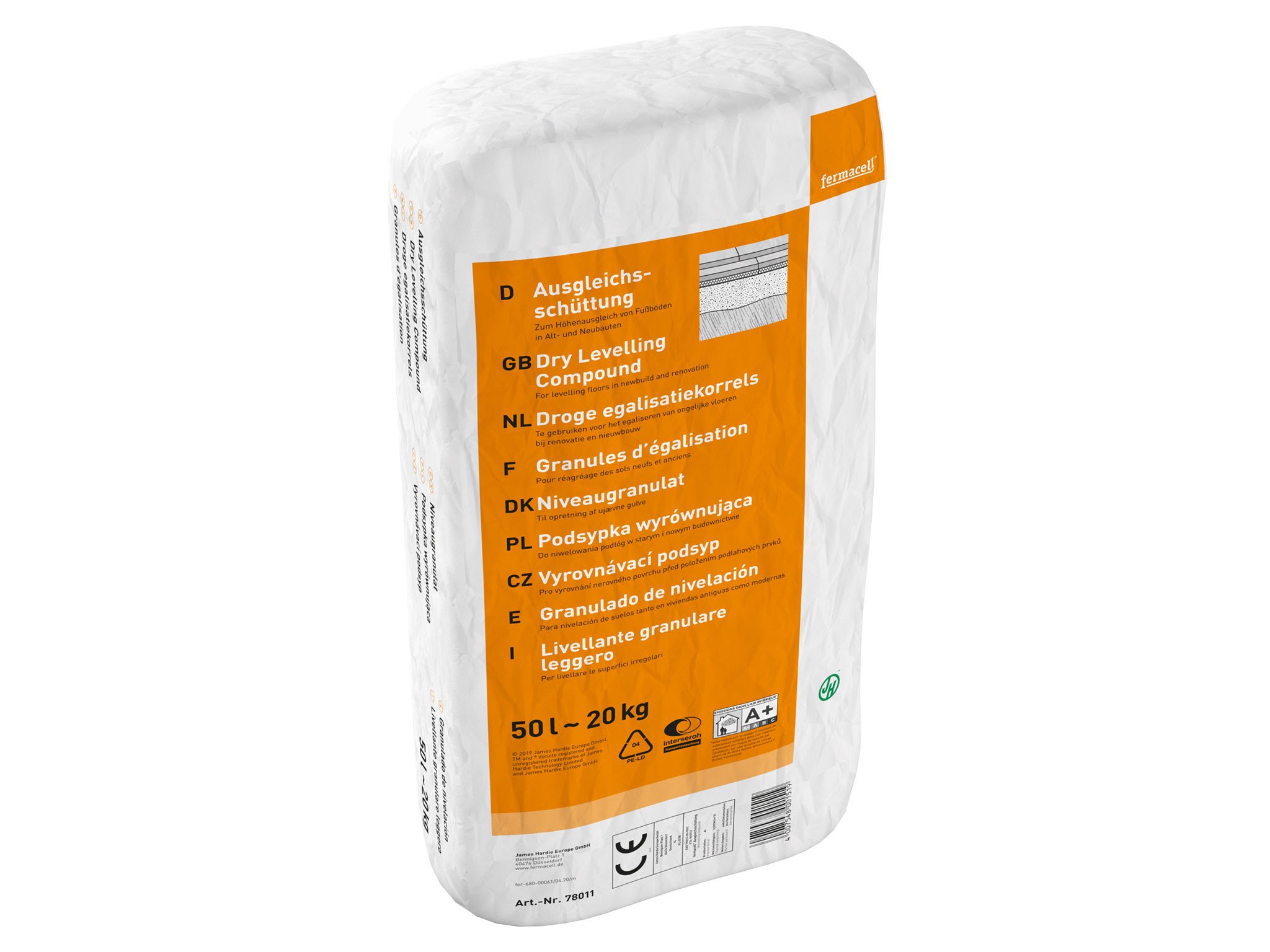 Granulés d'égalisation secs Fermacell