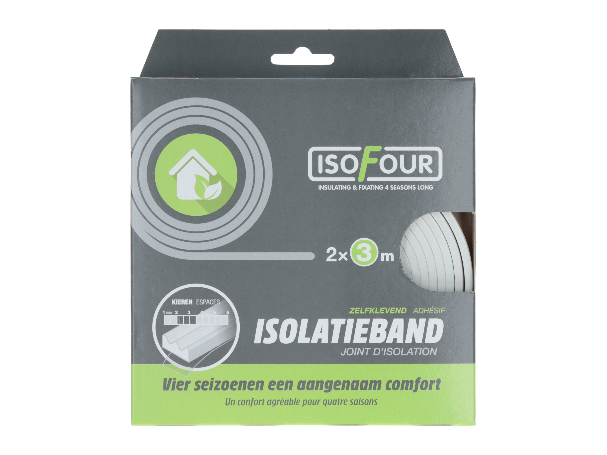 Bande d'étanchéité blanche Isofour E autocollante 2x3m