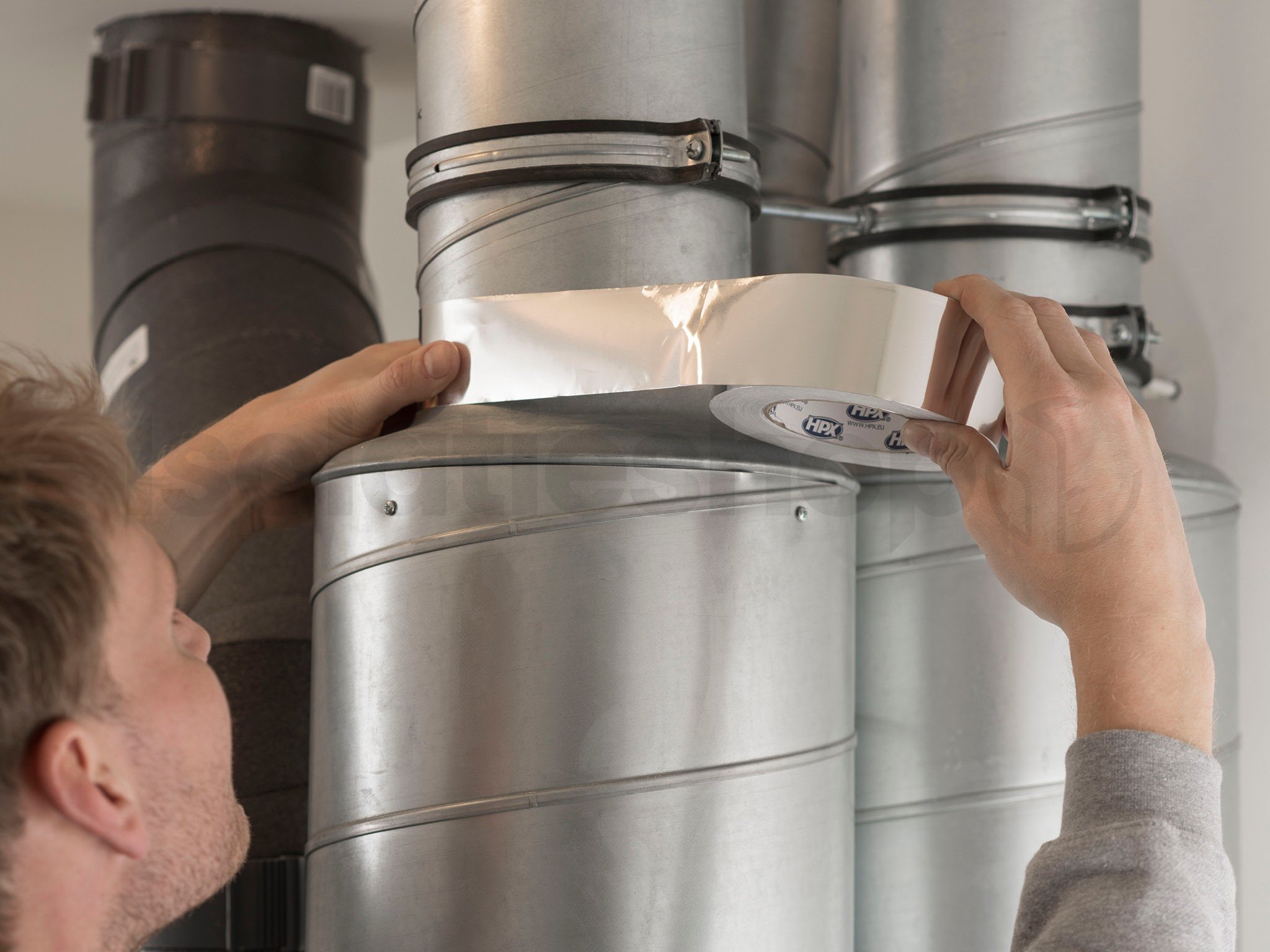 Bande adhésive d'aluminium 50mm x 10 mètres