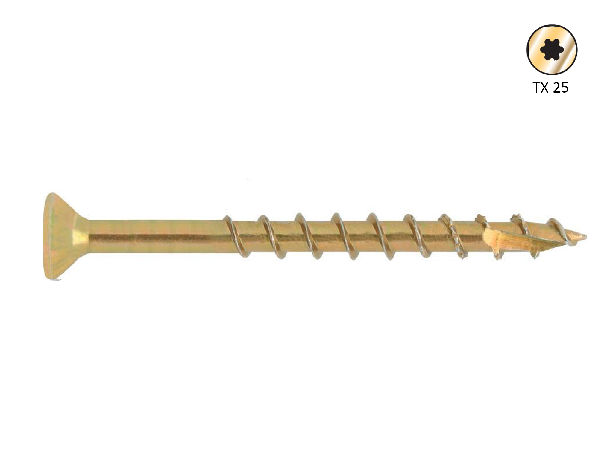 Vis à bois 6.0x100mm Torx (100 pièces)