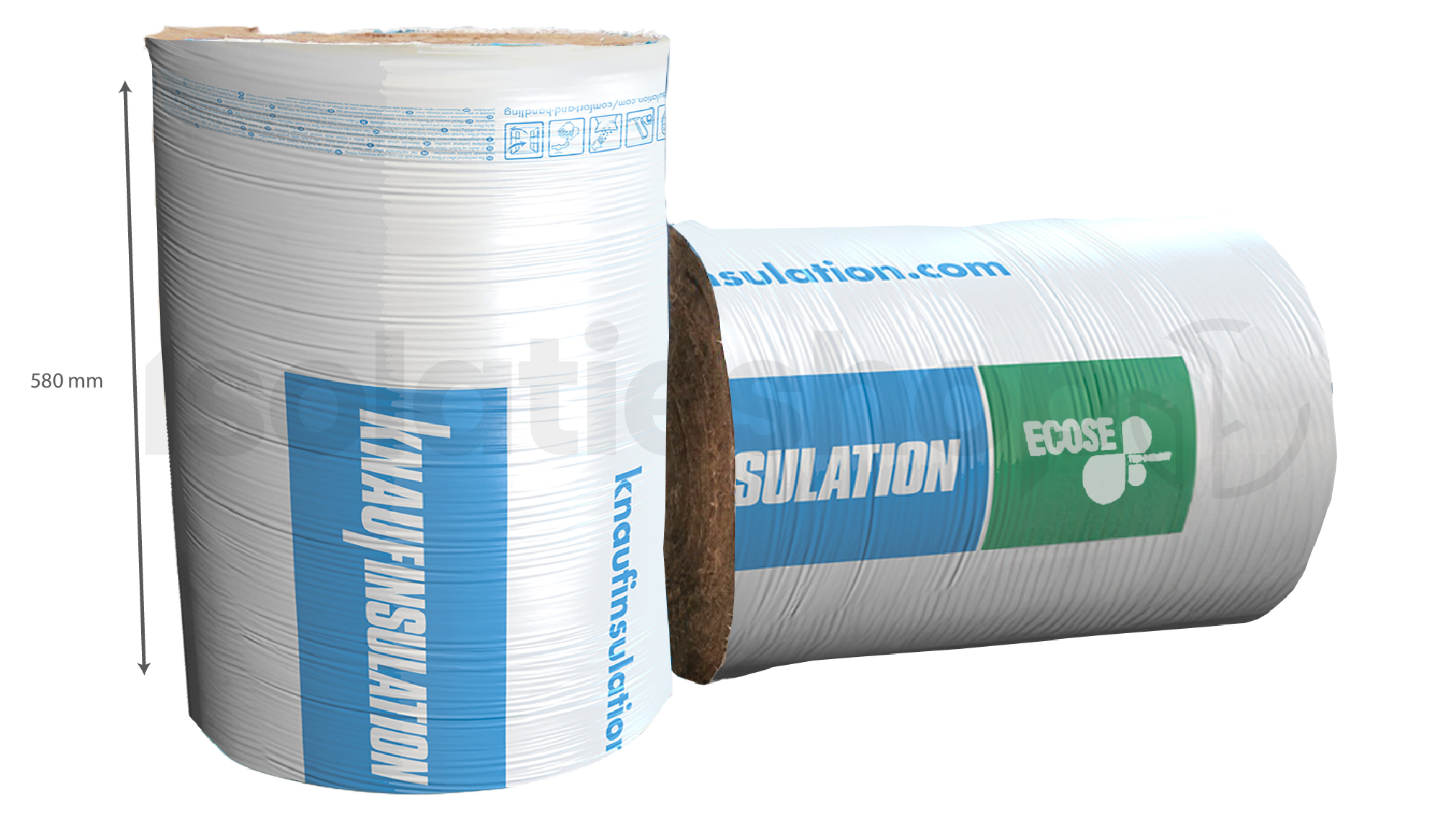 Laine de verre Naturoll 035 5300x580x140​mm Rd:4.00 (=3,07 m²)​