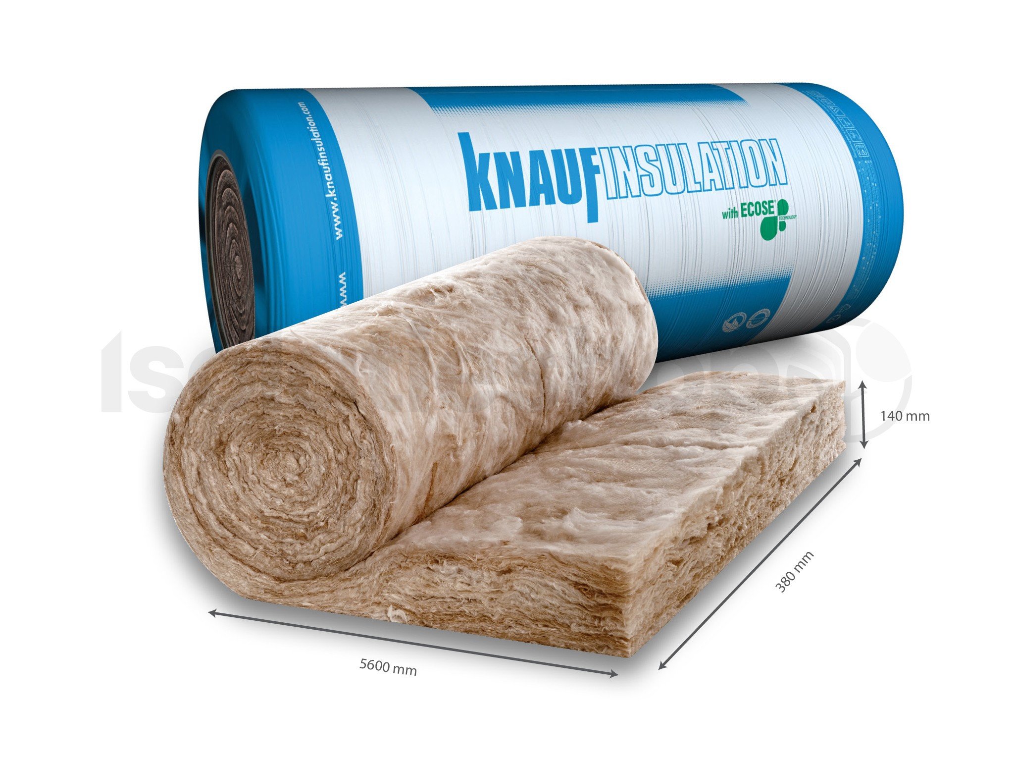 Laine de verre Naturoll 037 5600x380x140mm Rd:3,75 (=2,13 m²)