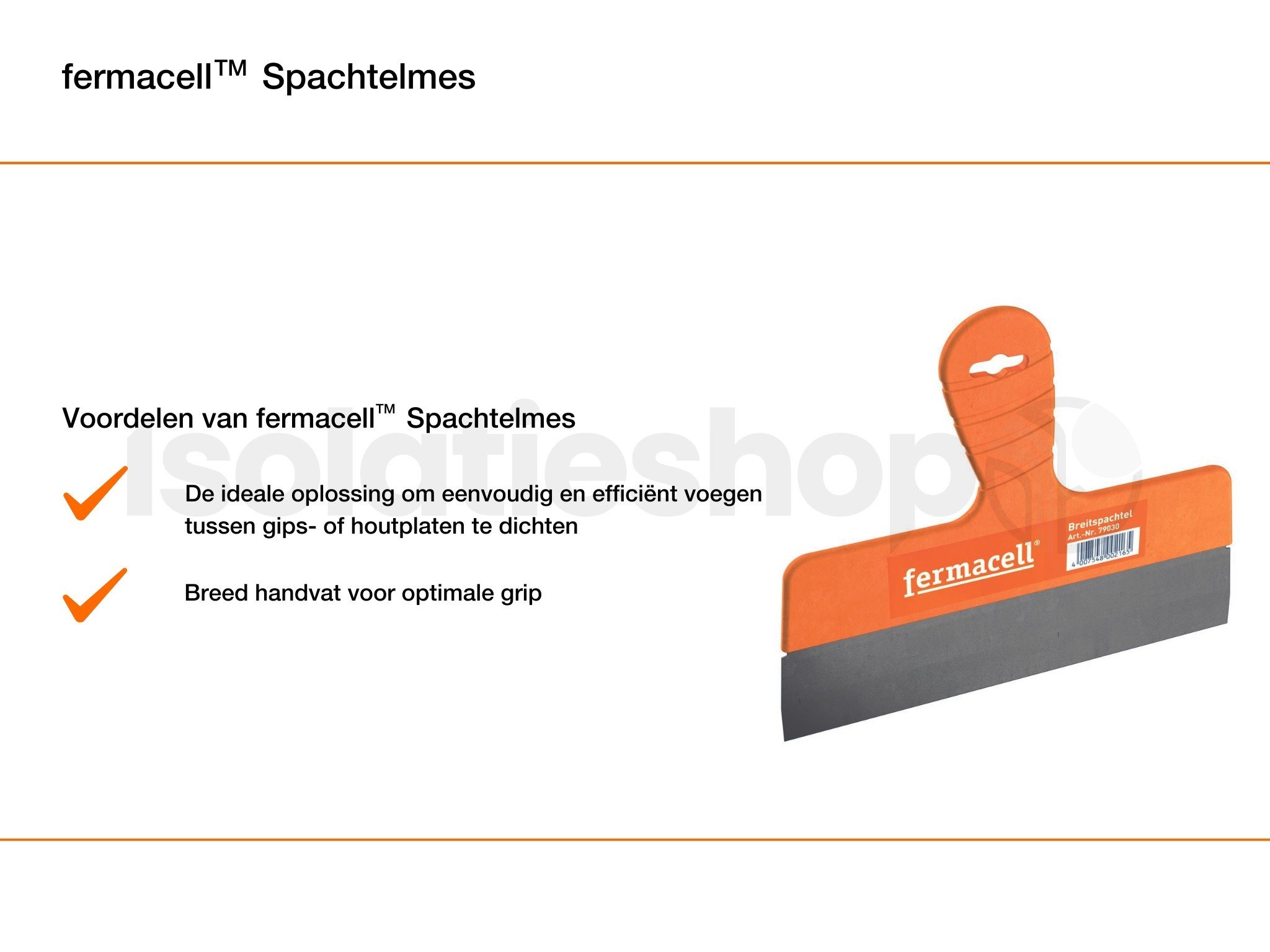 Spatule Fermacell 250mm