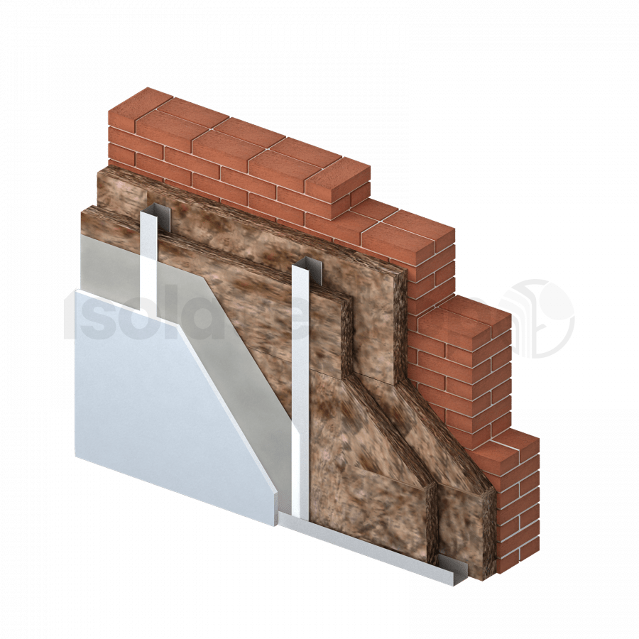 Laine de verre Acoustifit 1350x600x70mm10p/pack Rd:1.85 (=8,10 m²)