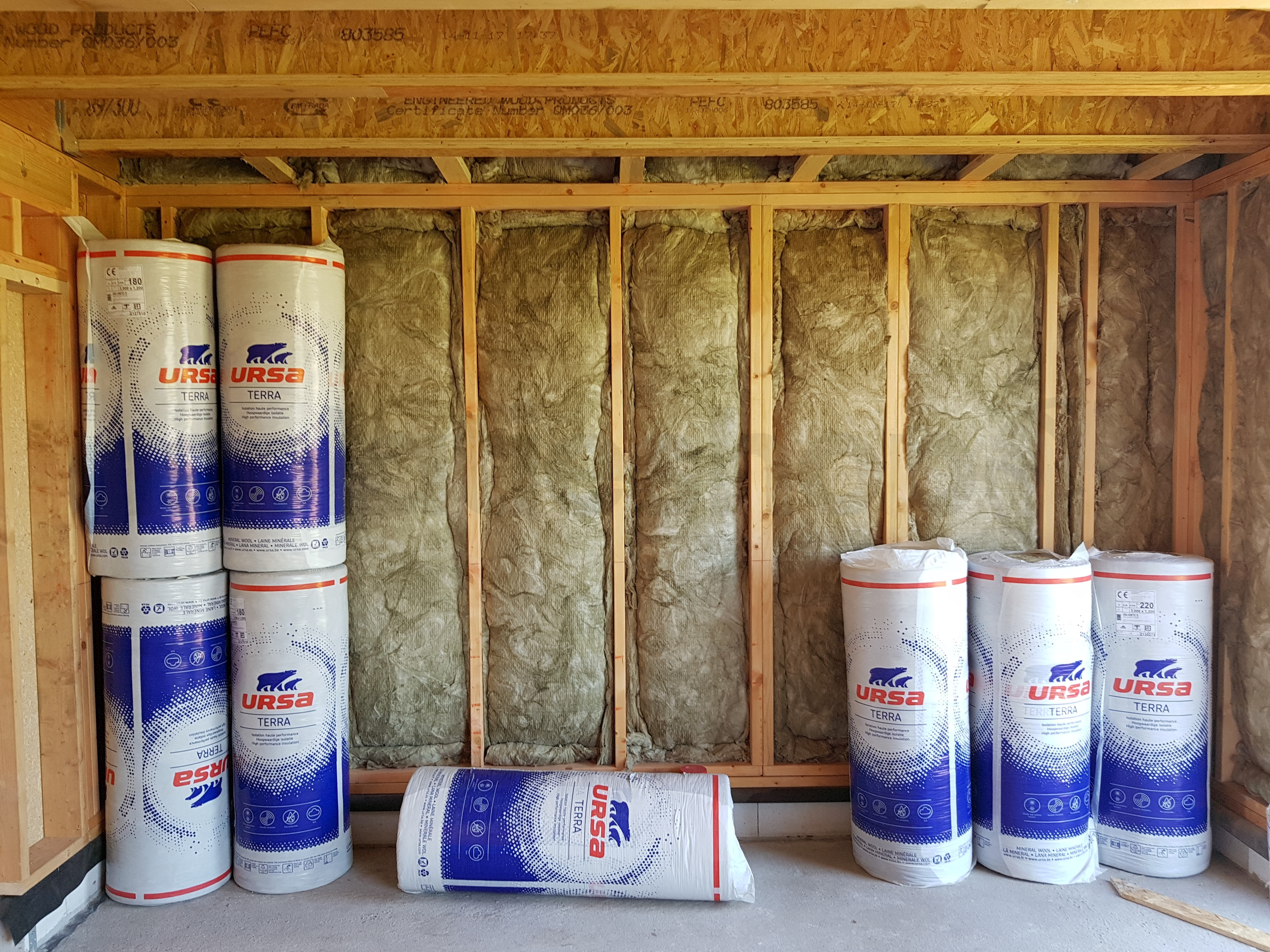 Glaswolle Ursa Frametec 37 5000x580x170mm WLS 037 (=2,90 m²)