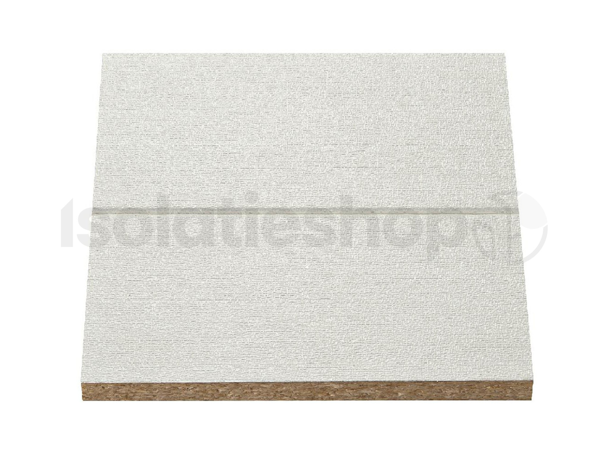 Agnes One-Step Wandplatte Weiß Leinen 2600x620x12mm (= 1,61 m²)