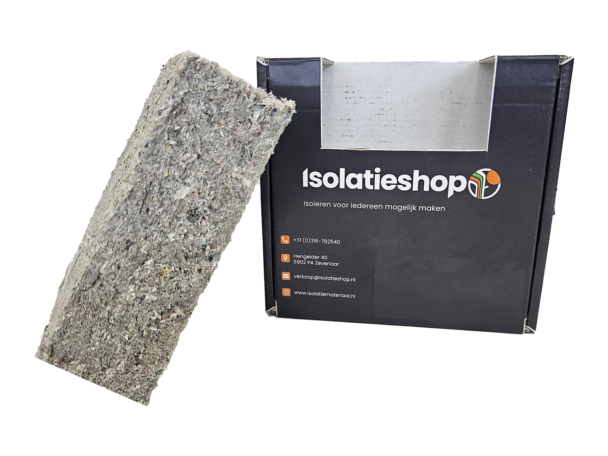 Isolatieshop sample Cellulose isolatie