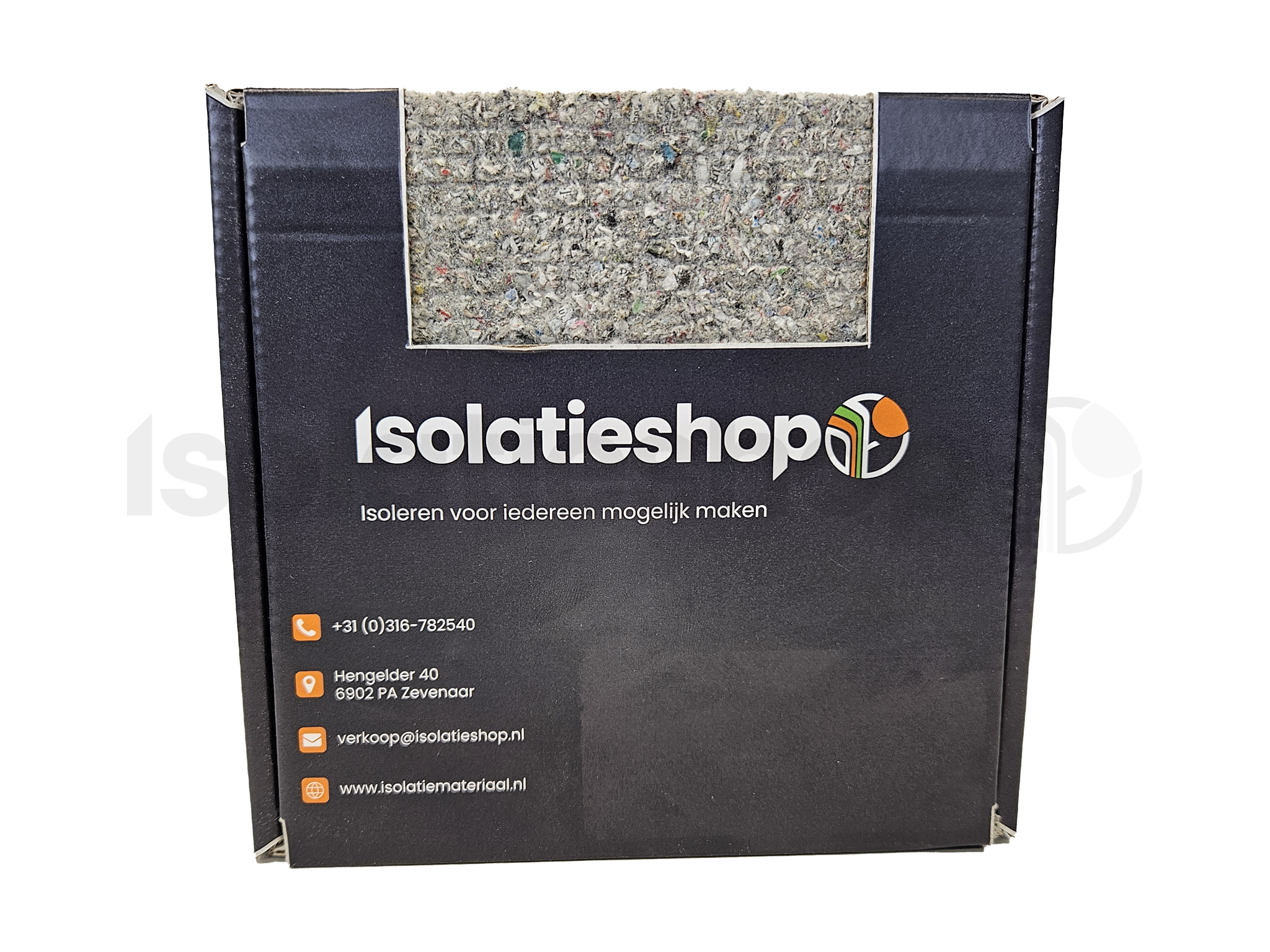 Isolatieshop sample Cellulose isolatie