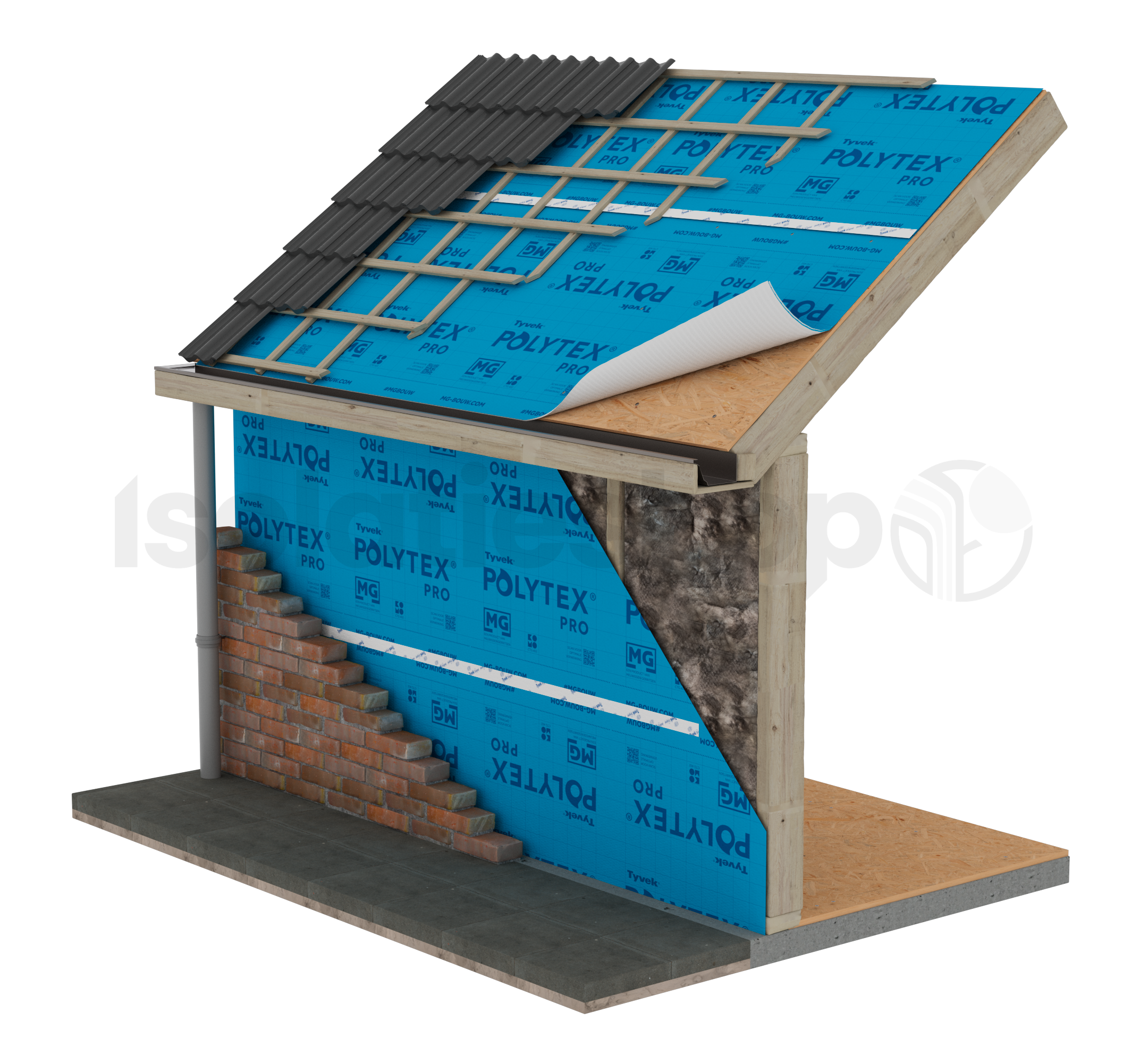 Polytex Pro diffusionsoffener folie 1.5x50m1 (=75 m²)