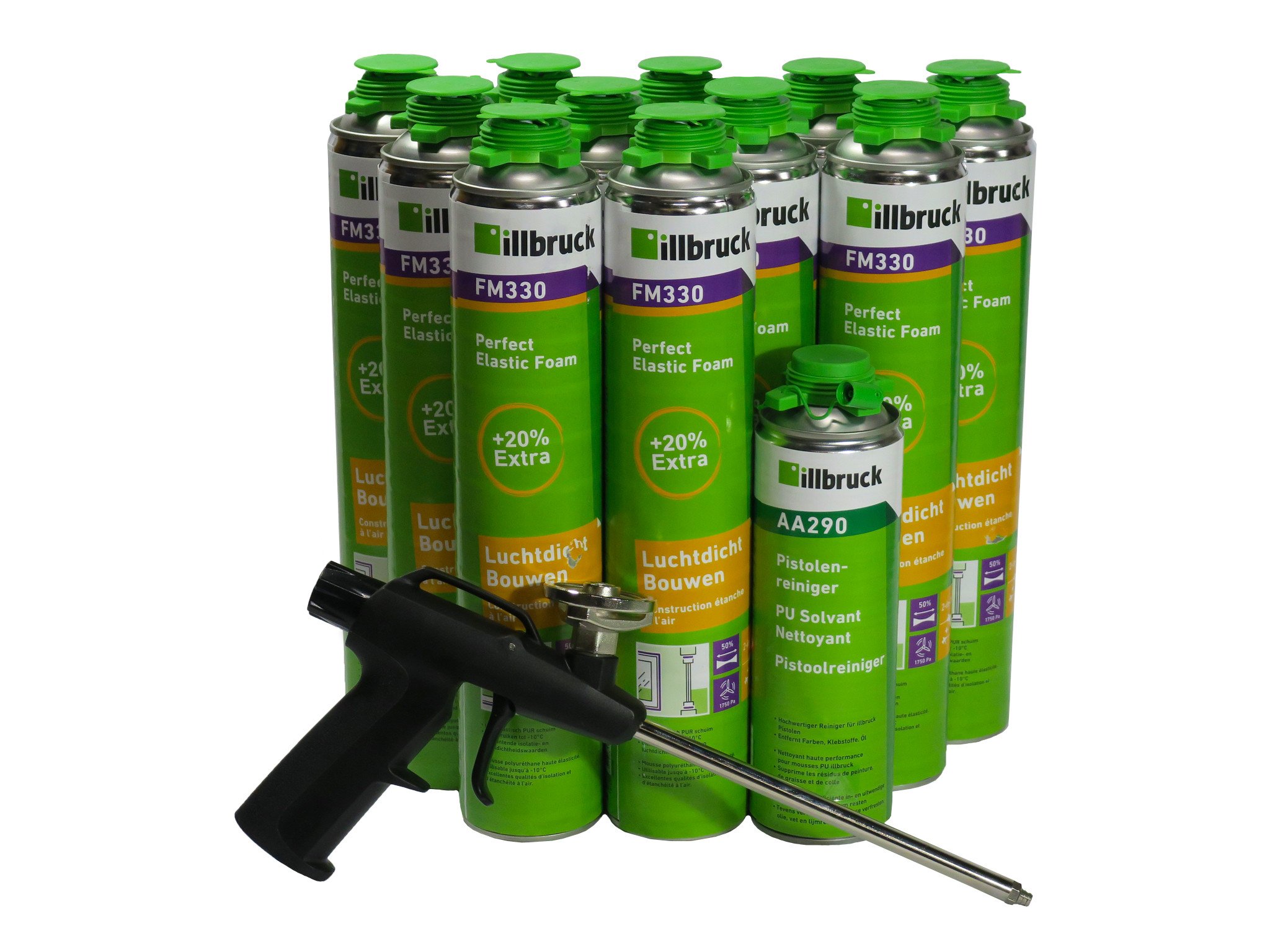 PurSet Mousse Pur FM330 + Nettoyant + Pistolet