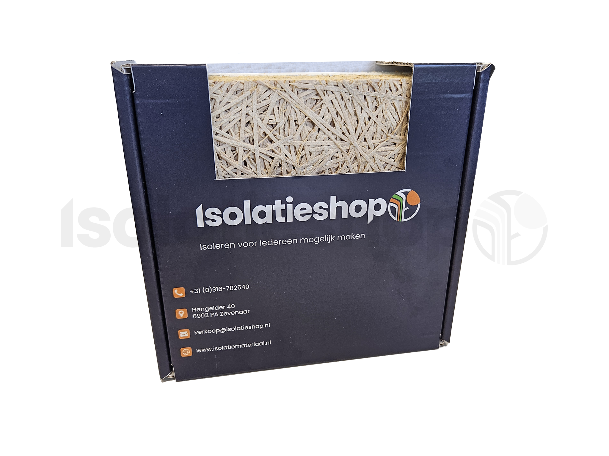 Isolatieshop sample PIR + Houtwolcement naturel