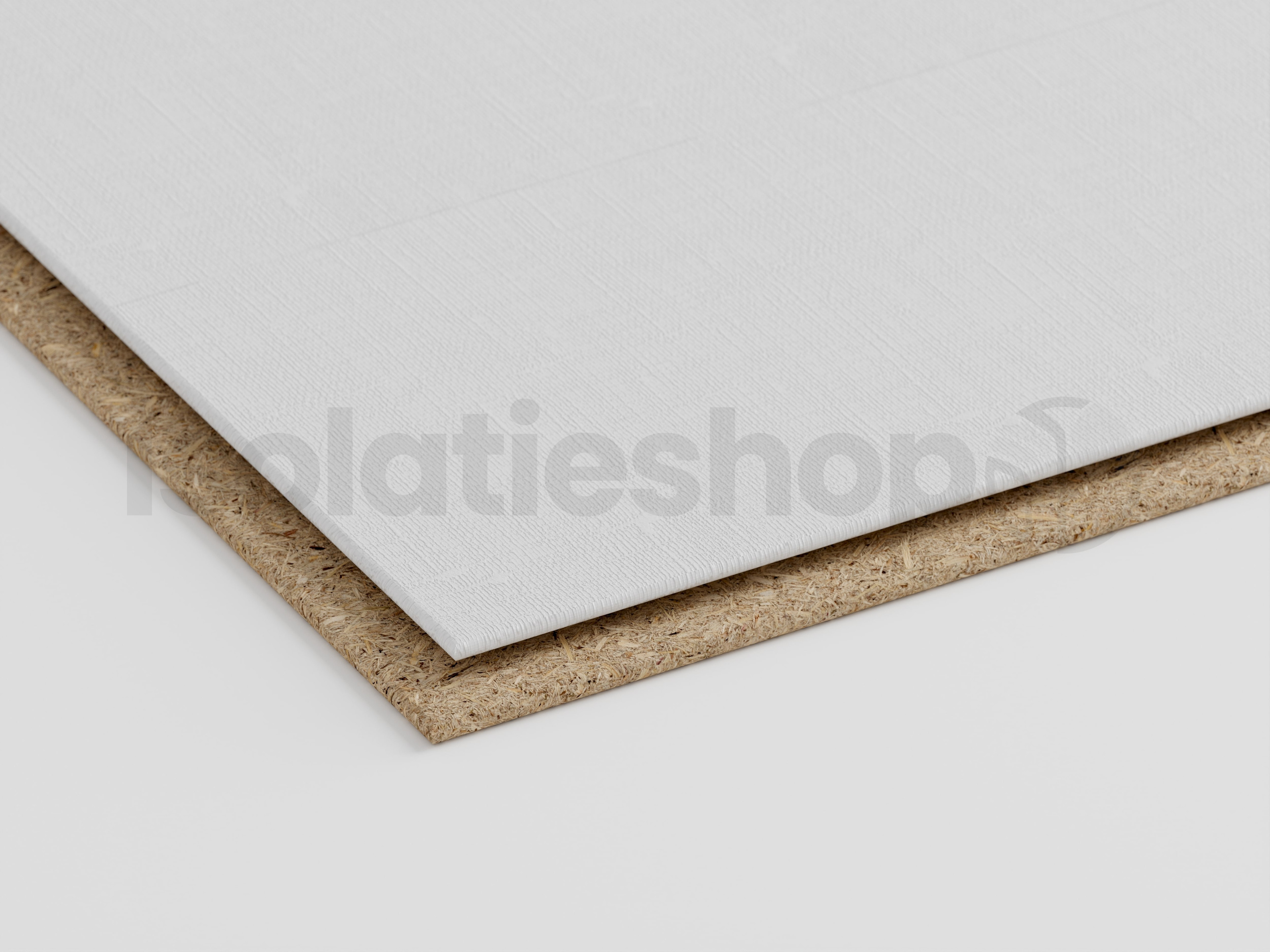 Polyuréthane (PIR) expansée + Agnes Plaque de plafond Lin Blanc 1200x600x81+12mm T&G Rd:3,68 (=0,72 m²)