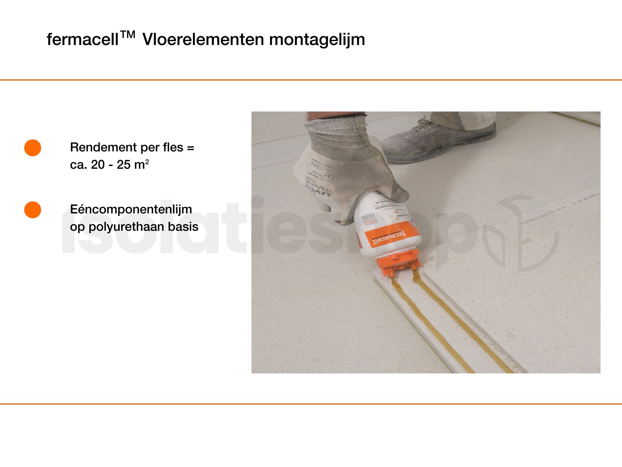 Colle de montage élément de sol Fermacell