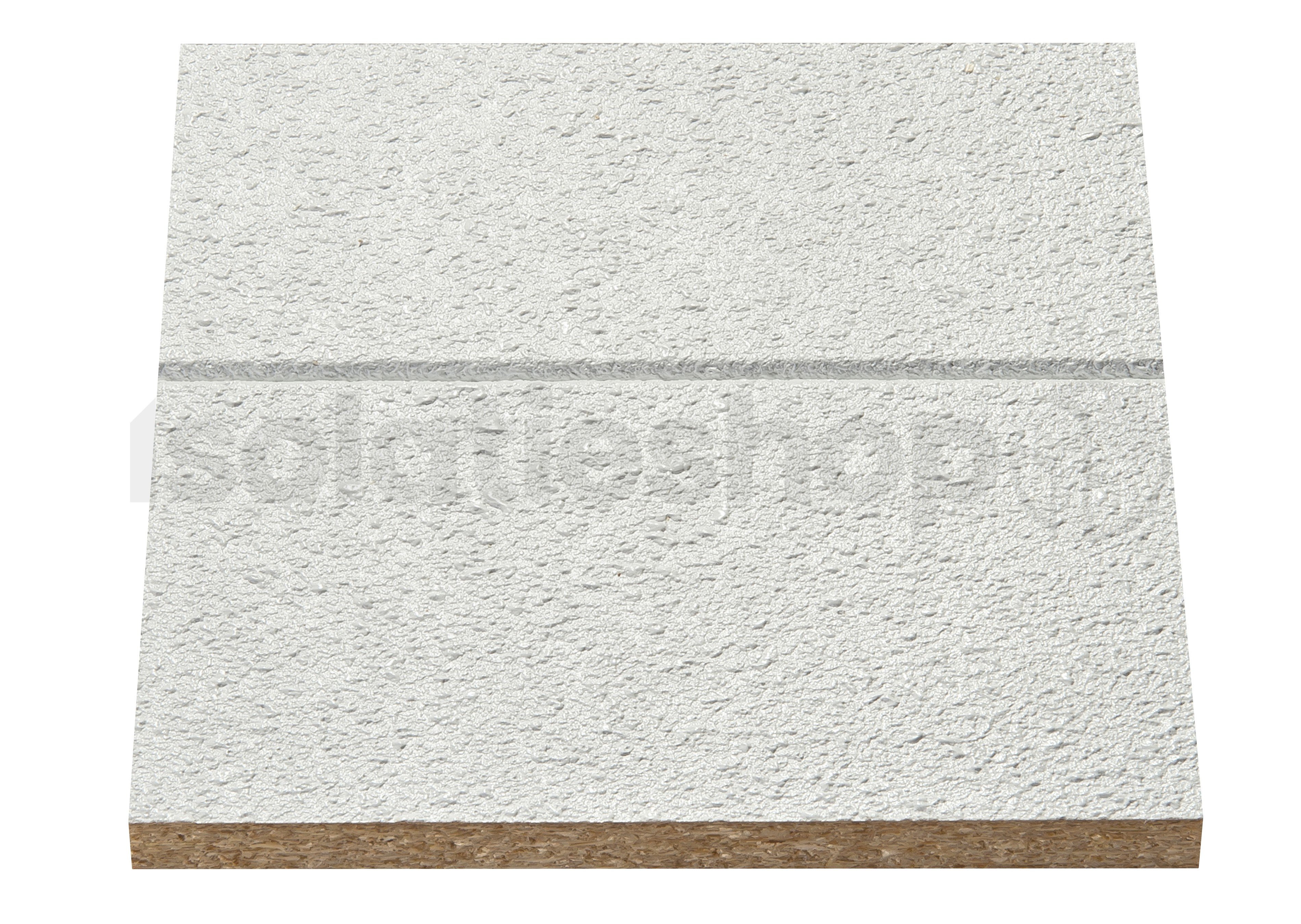 Polyuréthane (PIR) expansée + Agnes Plaque de plafond Stuc Blanc 1200x600x120+12mm T&G Rd:5,45 (=0,72 m²)
