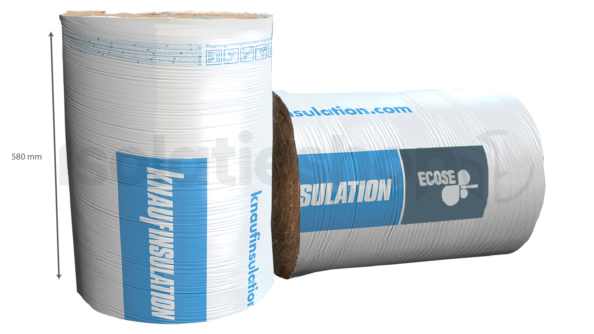 Laine de verre Naturoll 032 3500x580x90mm Rd:2,80 (=2,03 m²)