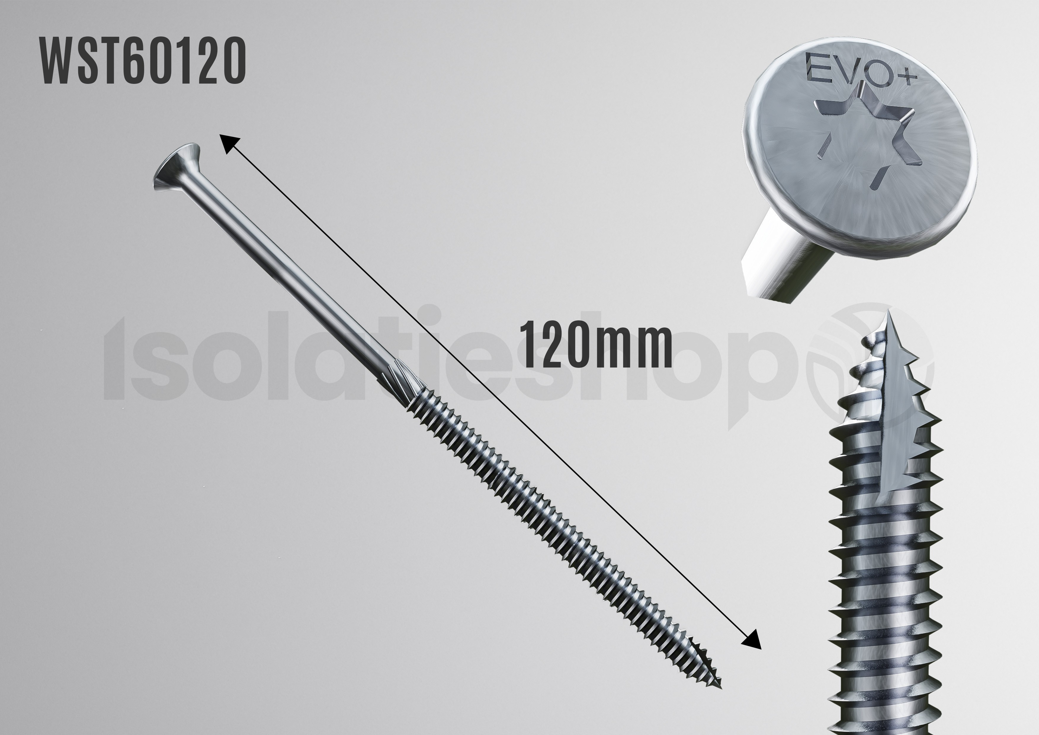 VBU Vis à bois 6.0x120mm Torx (100 pièces)