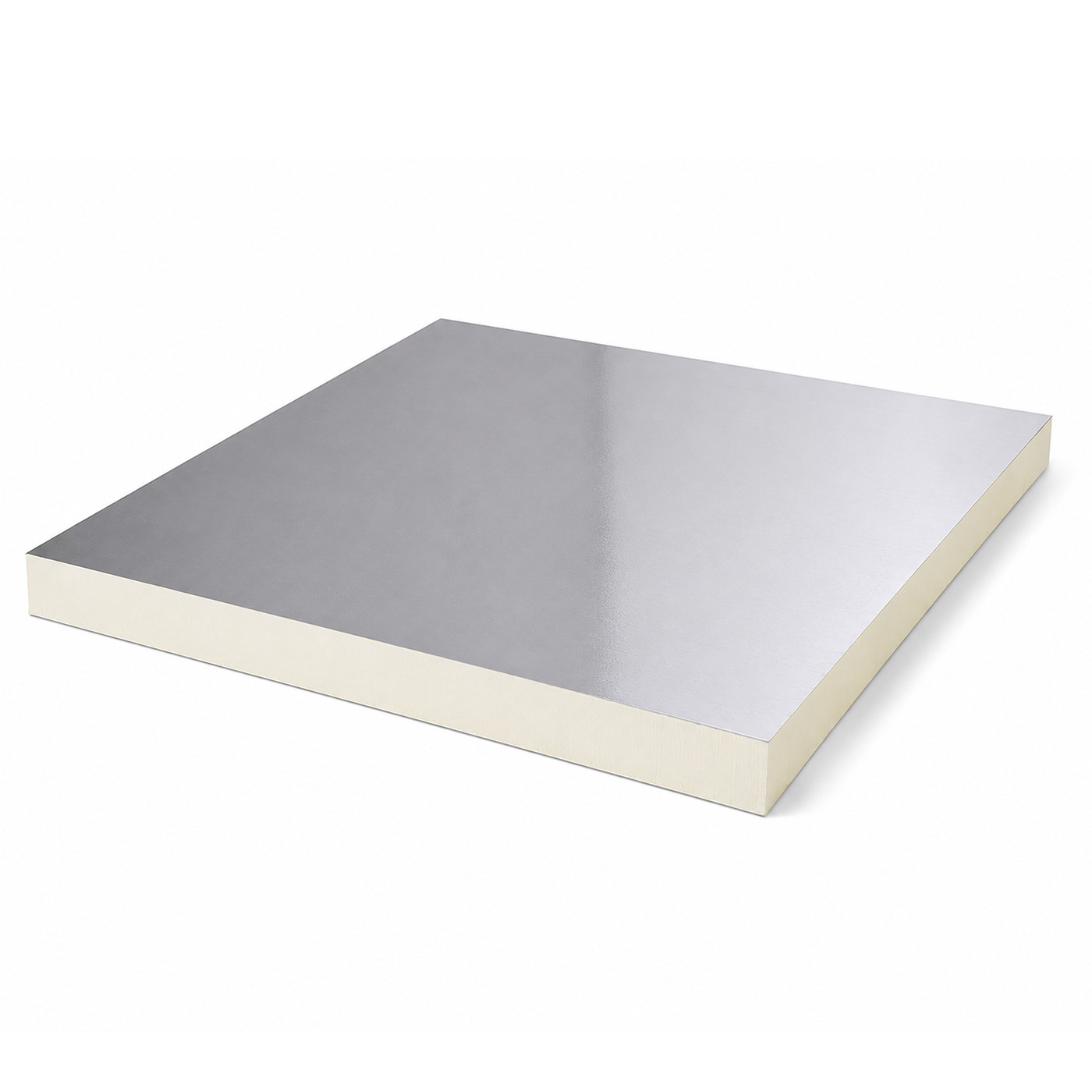 B-keus PIR afschot 2-zijdig Aluminium 1200x1200x45/60mm Rd:2.35 (=1,44m²)