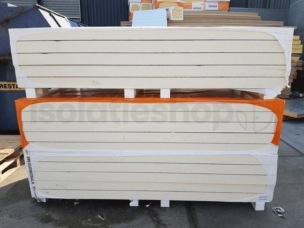 Polyuréthane (PIR) expansée choix B double face aluminium 2400x1200x100mm Rd: 4,54 (2,88m2)