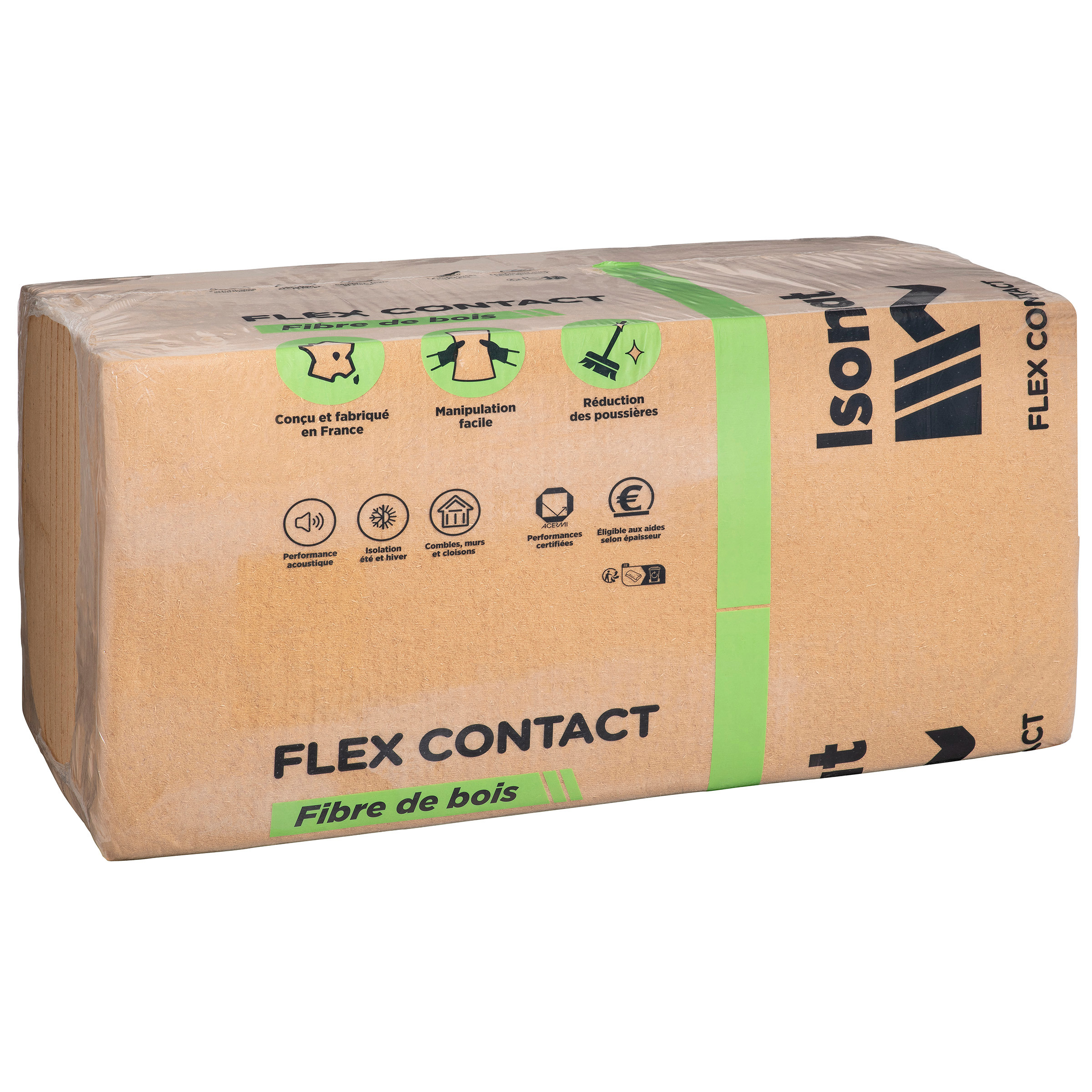 Isover Isonat houtvezel 1220x580x60mm Rd:1,55 10pl/pk (=7.08m2)