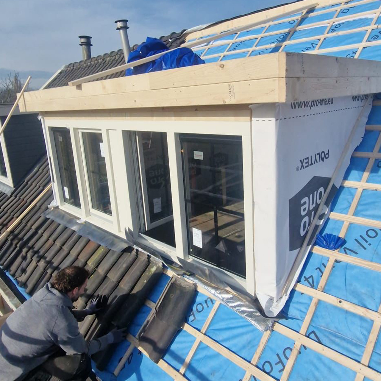 DuoFoil ALU Vent 100 Dampopen isolatiefolie 10000x1200x100mm (=12,00m²)