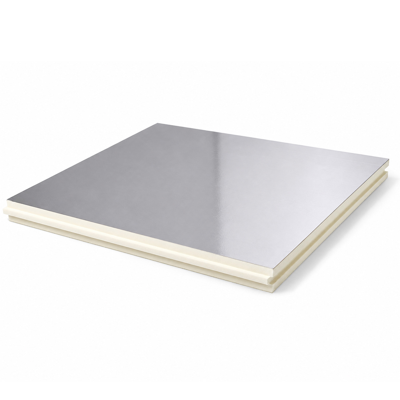 Inclinaison en Polyuréthane (PIR) choix B aluminium 1200x1000x55mm T&G Rd:2,60 (1,2 m²)