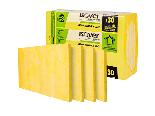ISOVER Multimax 30 glaswol 45mm isolatieplaat 1350x600x45 Rd:1.50 10pl/pak (8,10m²)