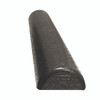 CanDo¨ Foam Roller - Black Composite - Extra Firm - 6" x 36" - Half-Round