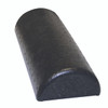 CanDo¨ Foam Roller - Black Composite - Extra Firm - 6" x 12" - Half-Round - Case of 72