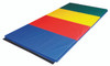 CanDo¨ Accordion Mat - 2" PU Foam with Cover - 4' x 10' - Rainbow Colors