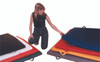 CanDo¨ Mat with Handle - Non Folding - 2" PU Foam with Cover - 4' x 7' - Specify Color