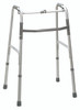 Folding 2-button walker, oversize bariatric, no wheels, 1 each