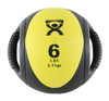 CanDo¨ Dual-Handle Medicine Ball - 9" Diameter - Yellow - 6 lb