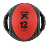 CanDo¨ Dual-Handle Medicine Ball - 9" Diameter - Red - 12 lb