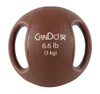 CanDo¨ Molded Dual Handle Medicine Ball - 6.6 lb (3 kg) - Tan