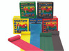 CanDo¨ Low Powder Exercise Band - 25 yard rolls, 5-piece set with Rack (1 each: yellow, red, green, blue, black)