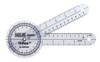 Baseline¨ Plastic Goniometer - HiResª 360 Degree Head - 8 inch Arms, 25-pack