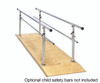 Parallel Bars, wood platform, height adjustable, 12' L x 30" W x 26" - 44" H