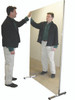 Glassless mirror, stationary with stand, vertical, 48" W x 96" H