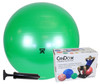 CanDo¨ Inflatable Exercise Ball - Economy Set - Green - 26" (65 cm) Ball, Pump, Retail Box