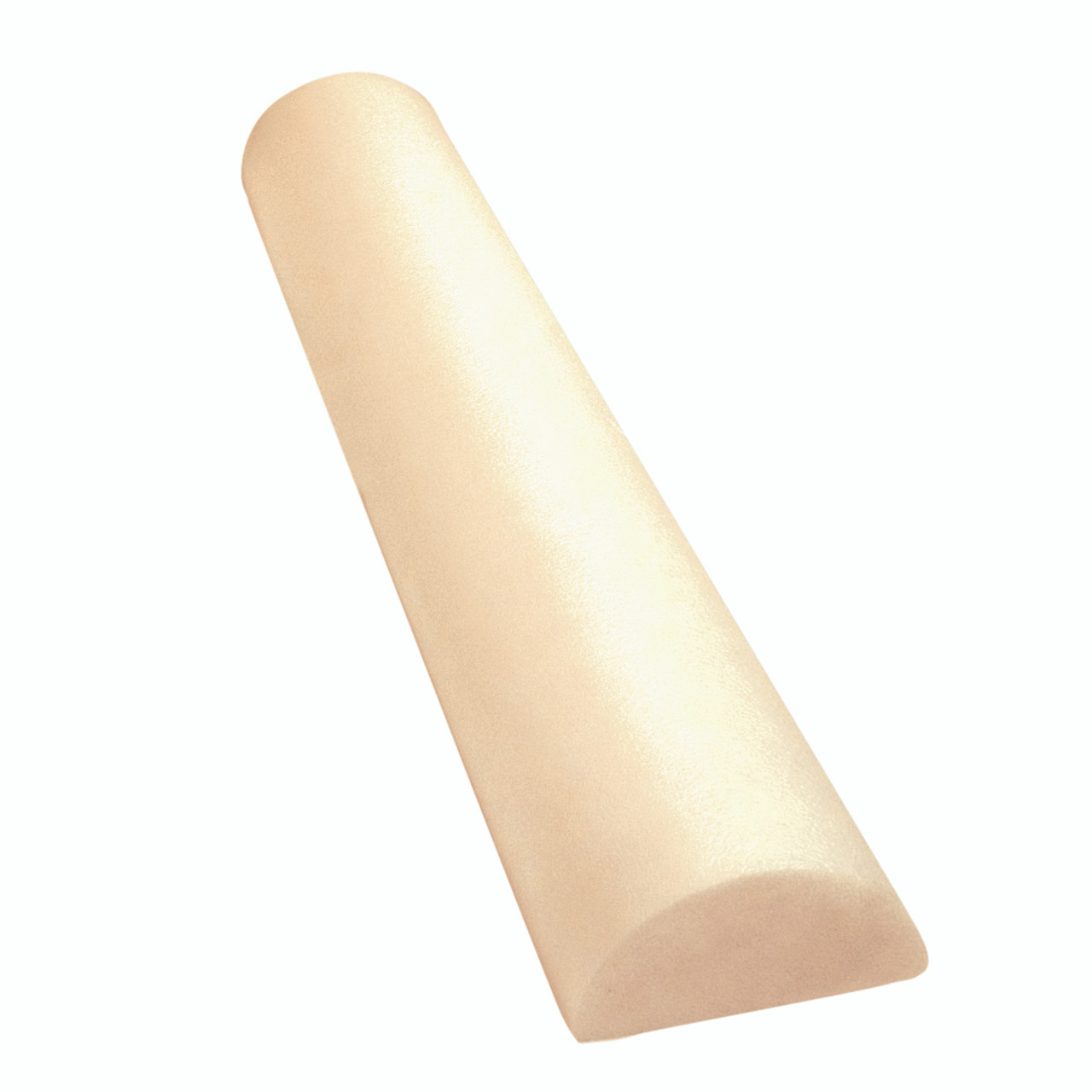 CanDo¨ Foam Roller - Antimicrobial - Beige PE foam - 6" x 12" - Half-Round